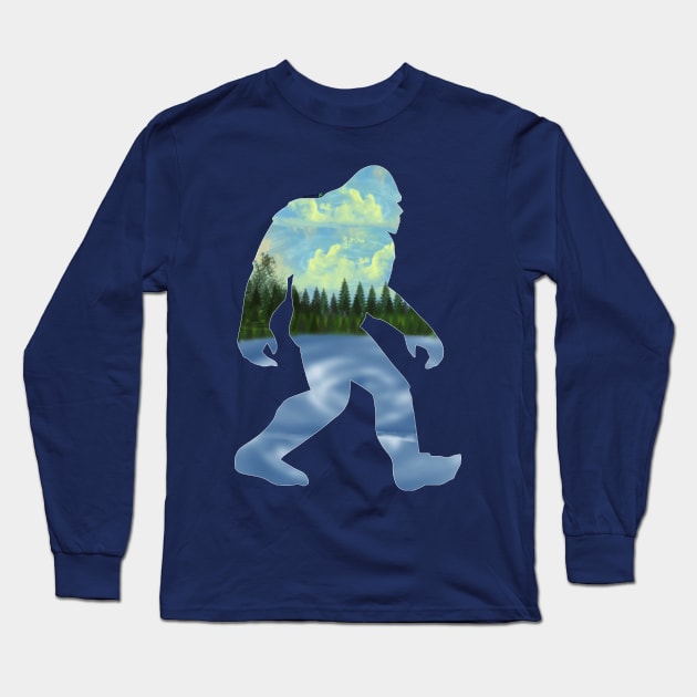 Big Foot Long Sleeve T-Shirt by jimmygatti